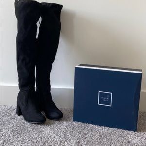 KAARI over the knee black boots